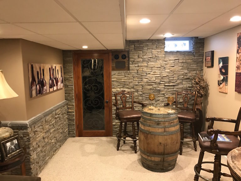 Basement Wine Cellar Entrance in NJ Millenium Stoneworks