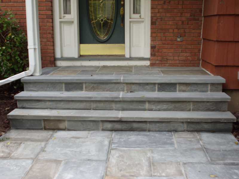 Bluestone Front Steps in New Jersey