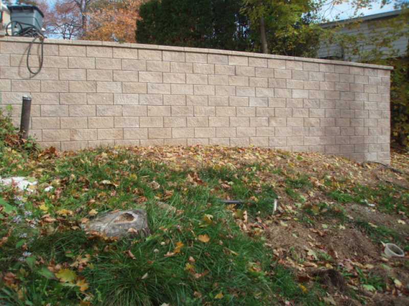 Brick Retaining Wall Custom Layout and Installation