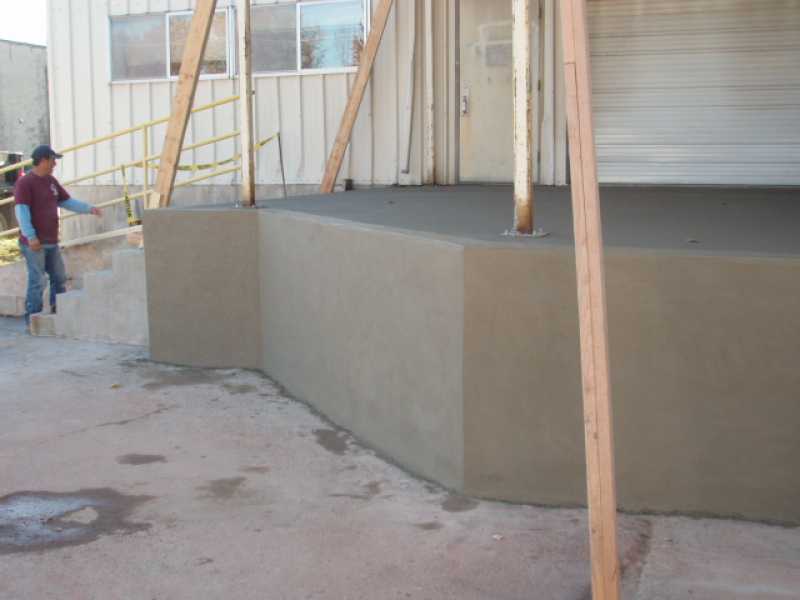 Concrete Platform Commercial Installation