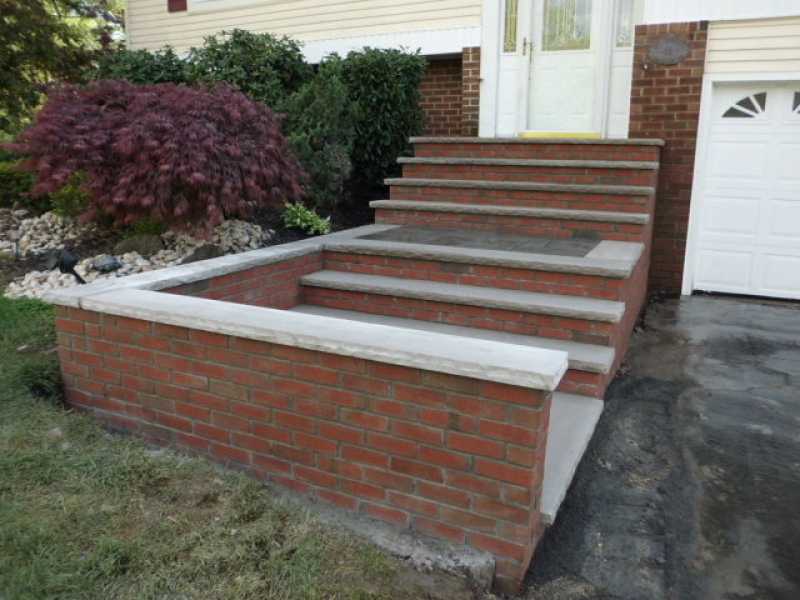 Custom Brick Stairway by Millenium Stoneworks