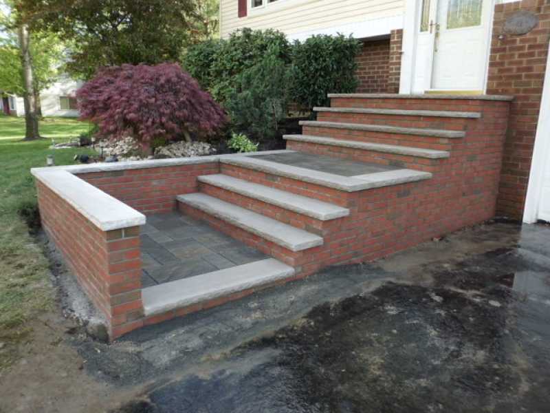 Custom Brickwork Front Stairway Design