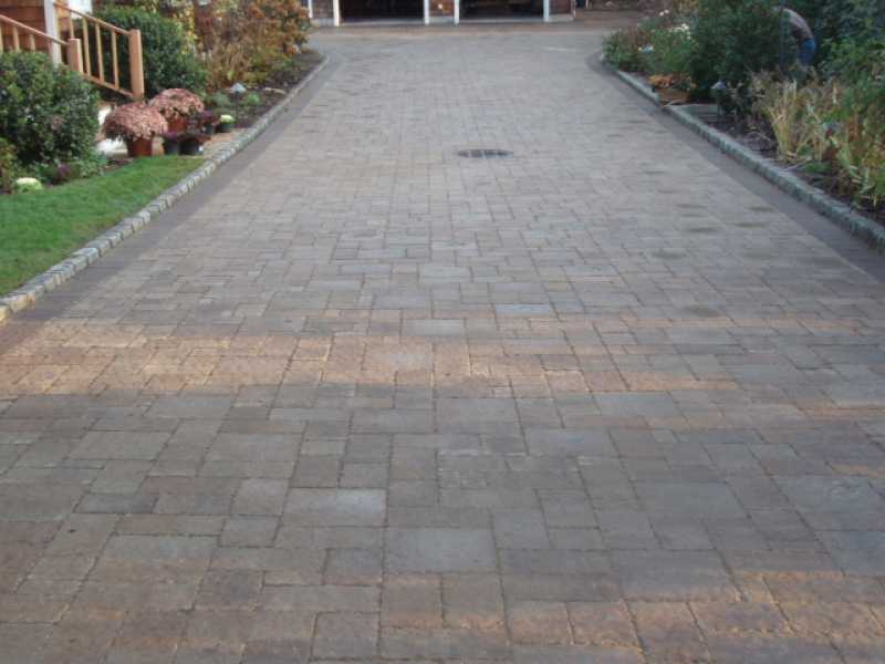 Custom Driveway with Sewer Grate New Jersey