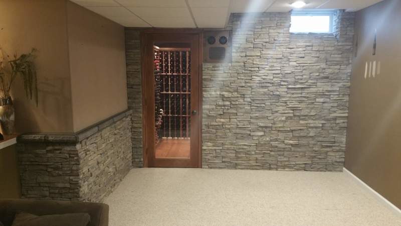 Custom Interior Stone Wall Design in New Jersey