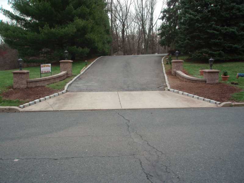 Custom Sloped Driveway in New Jersey