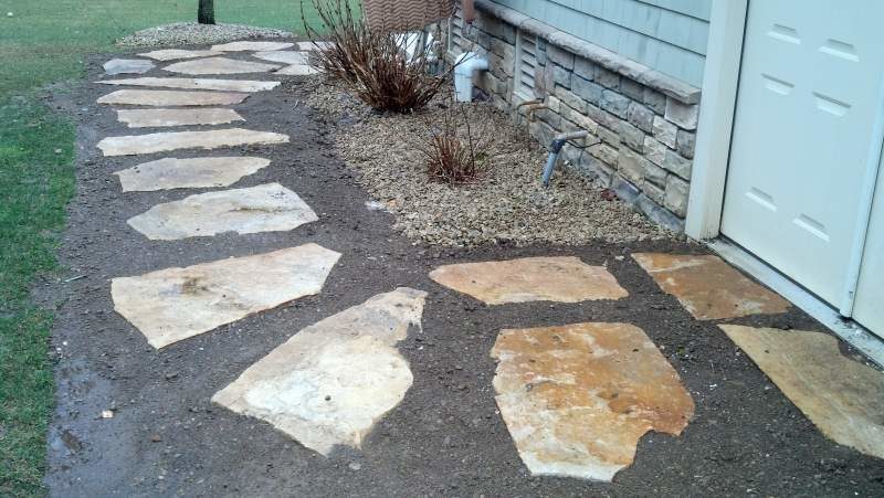 Custom Stone Path Landscape Design