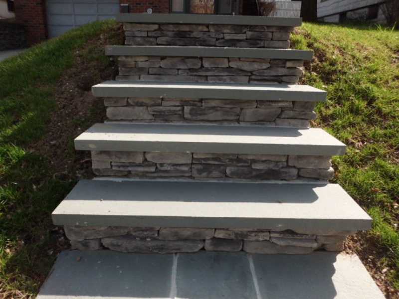 Custom Stone Stairway for Raised Surface