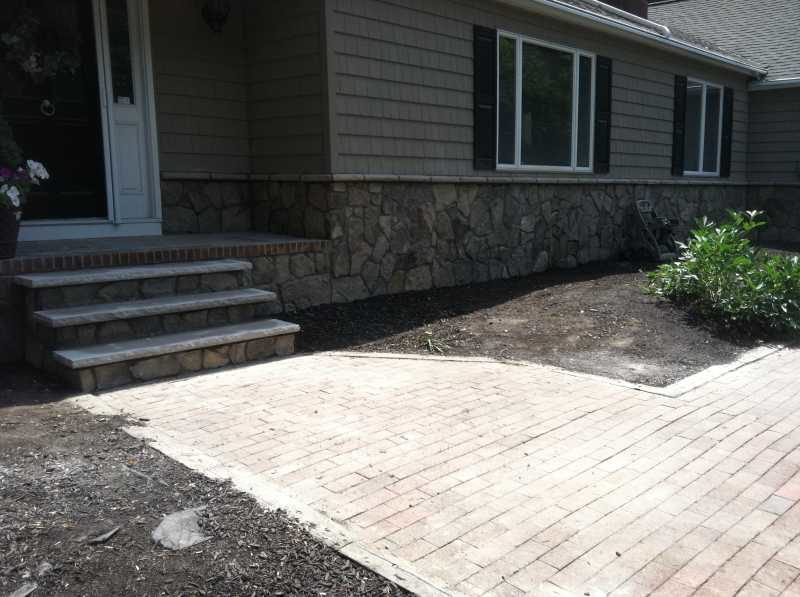 Custom Stone Walkway Layout and Design