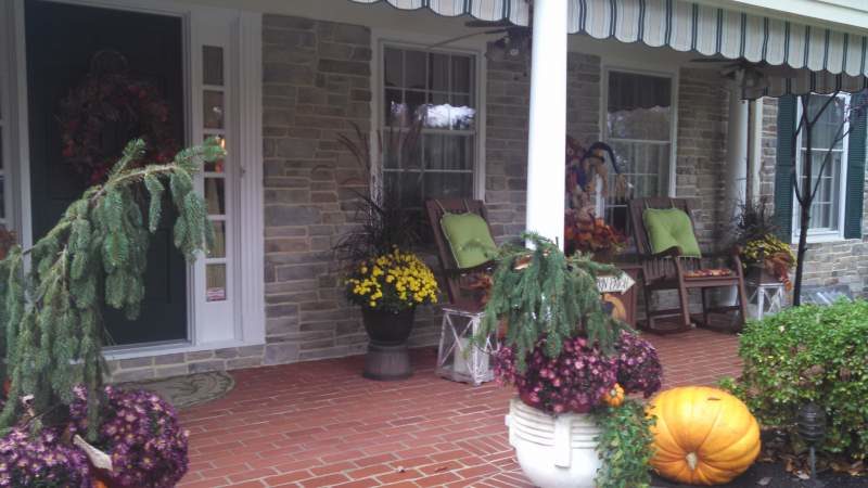 Front Entrance Custom Stonework Design NJ