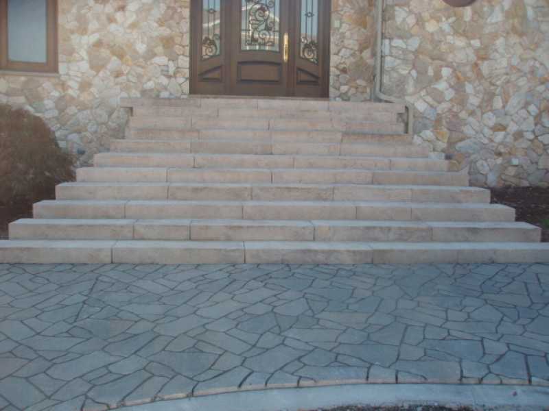 Front Stairway Design by Millenium Stone Works
