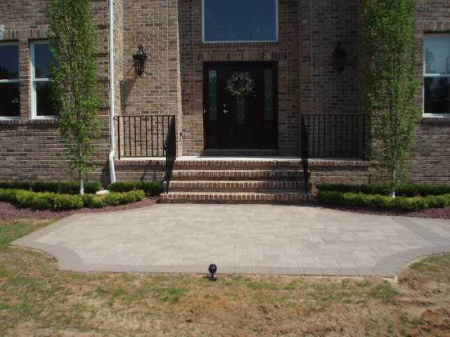 Front Yard with Brick Face House and Stairway