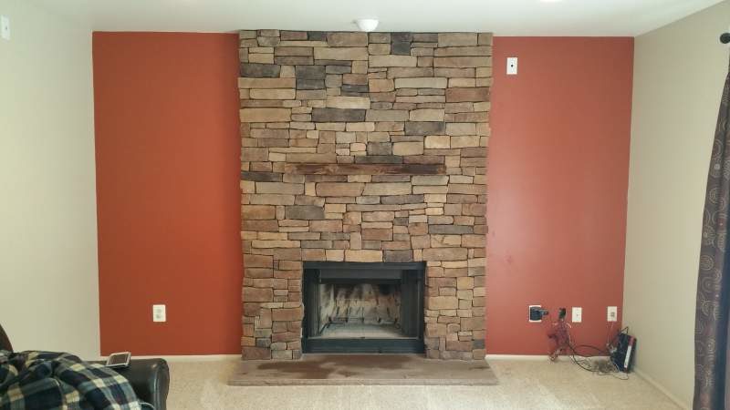 Indoor Fireplace Custom Masonry in New Jersey