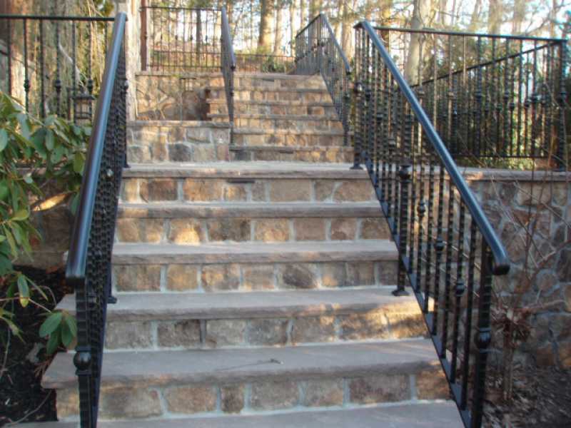 Millenium Stone Works Custom Stairway