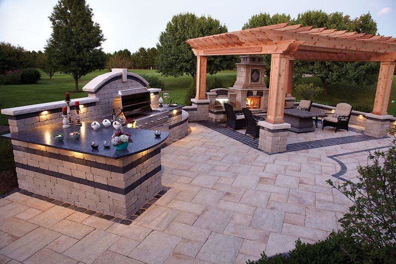 Millenium Stoneworks Custom Backyard Pergola