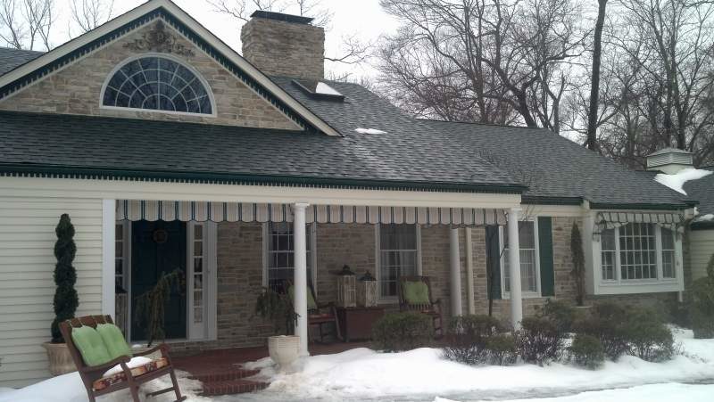 Millenium Stoneworks Stone Face House in Winter