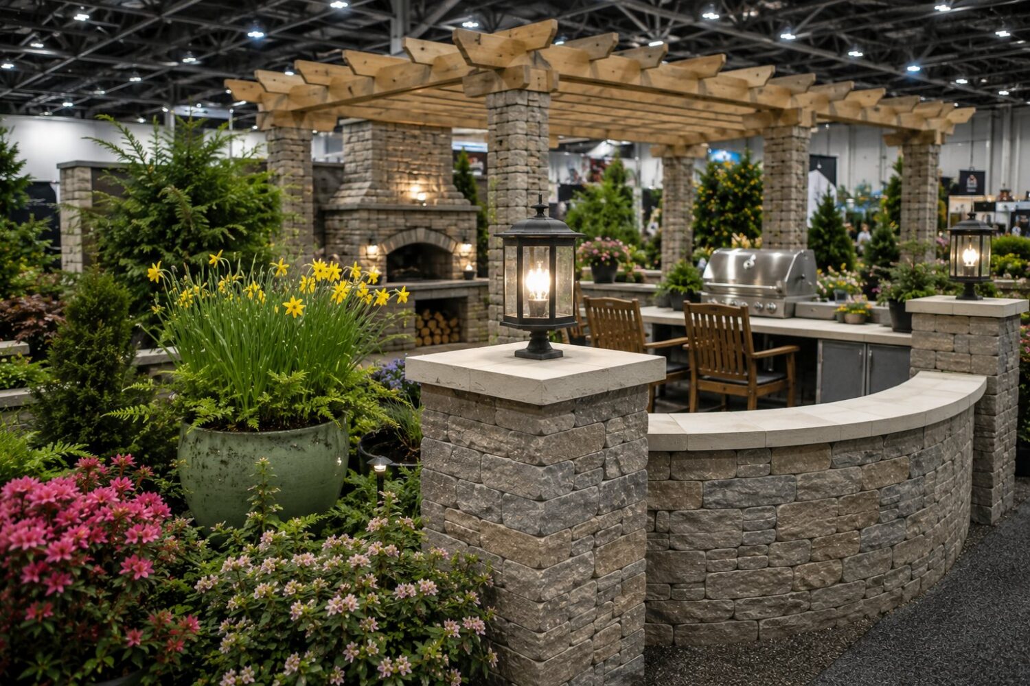 Millenium Stoneworks displays at NJ Flower and Garden Show