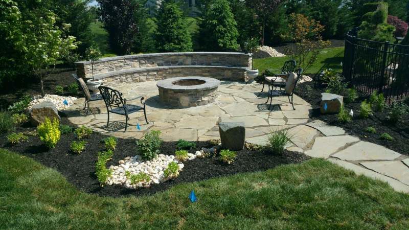 Outdoor Fire Pit with Seating New Jersey