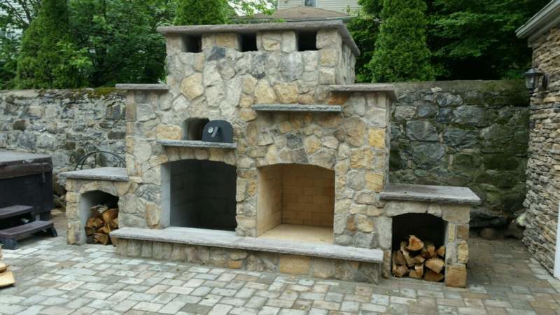 Outdoor Fireplace Custom Design New Jersey
