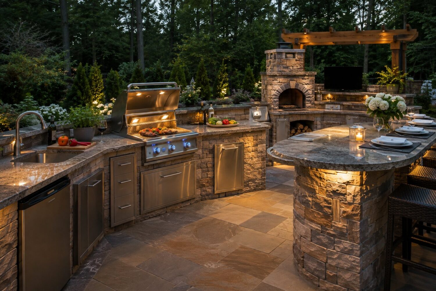 Outdoor Kitchens With All The Bells And Whistles