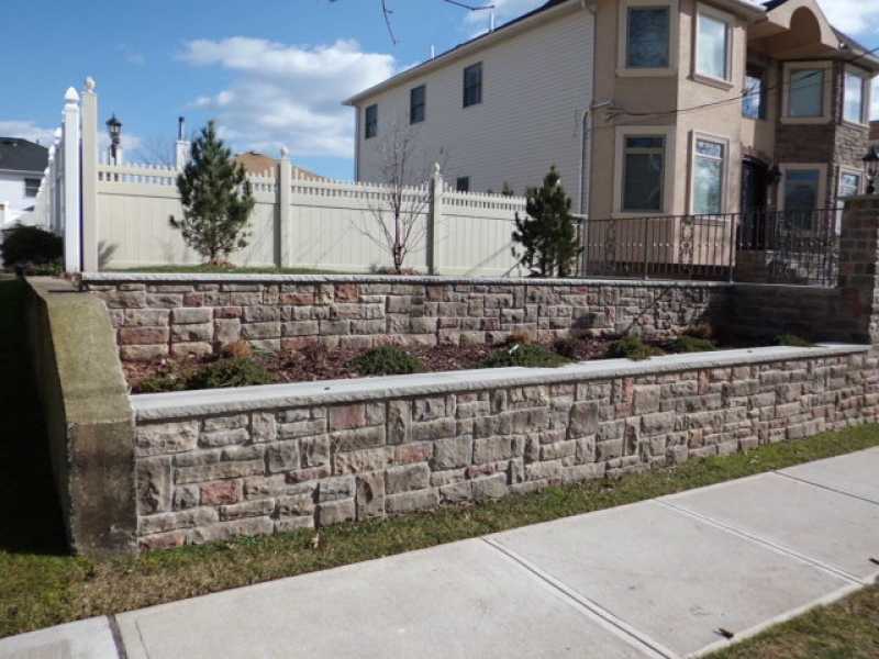 Retaining Wall and Landscape Design by Millenium Stoneworks