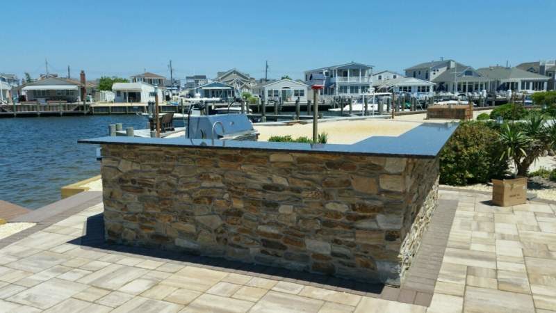 Stone Bar Near Water in New Jersey