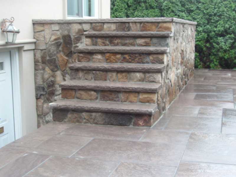 Stone Stairway Custom Design in New Jersey