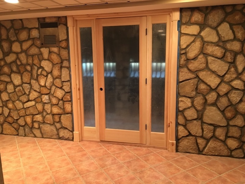 Stone Wall and Entrance to Wine Cellar