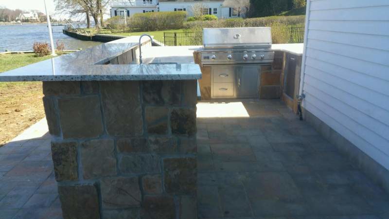 Stonework Custom Outdoor Kitchen in New Jersey